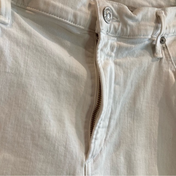 CITIZENS OF HUMANITY Sz 32 Rocket Crop High Rise Skinny White Jeans - Picture 5 of 11